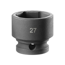 Facom 6-Point Stubby Impact Socket 1/2in Drive 27mm