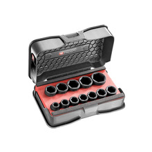 Facom 6-Point Stubby Impact Socket Set 1/2in SQDR, 12 Piece