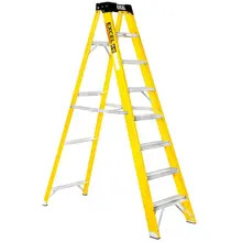 Excel 1657 Electricians Fibreglass Step Ladder 8 Tread 1.91m Heavy Duty