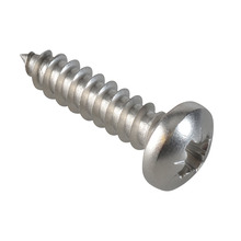 Self-Tapping Screw Pozi Compatible Pan Head SS 3/4in x 10 ForgePack 20
