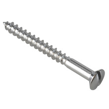 Multi-Purpose Screw SL Raised Head Chrome Plated 4.0 x 40mm ForgePack 20