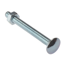 ForgeFix FORCB8200M Carriage Bolt & Nut ZP M8 x 200mm Bag 10