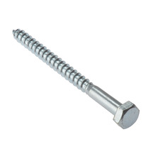 Coach Screw Hexagon Head Single Thread ZP M8 x 130mm Bag 10