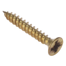 ForgeFix FORCSK11210E General Purpose Pozi Compatible Screw CSK TT Electro Brass 1.1/2in x 10 Box 200