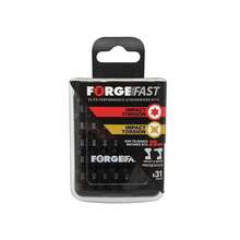 ForgeFast PZ/TX Compatible Impact Bit Set, 31 Piece