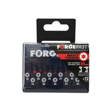 ForgeFast TORX® Compatible Impact Bit Set, 12 Piece
