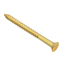 Wood Screw Slotted CSK Brass 2in x 8 ForgePack 8