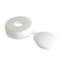 Hinged Cover Cap White No. 6-8 Bag 100