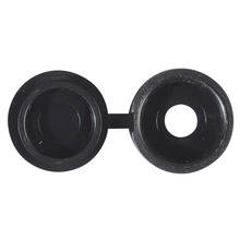Hinged Cover Cap Black No. 6-8 Bag 100
