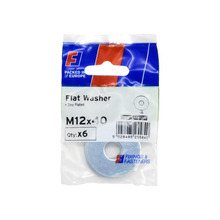 Flat Washers ZP M12 x 40mm ForgePack 6