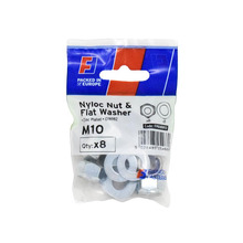 Nyloc Nut & Washer M10 ForgePack 8
