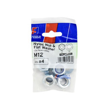 Nyloc Nut & Washer M12 ForgePack 4