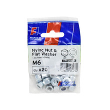 Nyloc Nut & Washer M6 ForgePack 20