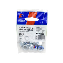 Nyloc Nut & Washer M8 ForgePack 12