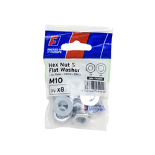 Nut & Washer M10 ForgePack 8