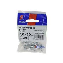 Multi-Purpose Pozi Screw CSK ST ZP 4.0 x 30mm ForgePack 20