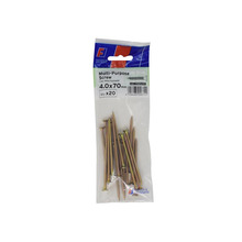 ForgeFix FORFPMS470Y Multi-Purpose Pozi Screw CSK ST ZYP 4.0 x 70mm ForgePack 20
