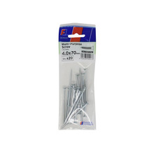 Multi-Purpose Pozi Screw CSK ST ZP 4.0 x 70mm ForgePack 20