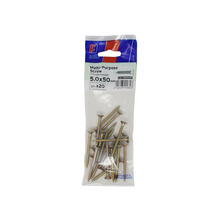 ForgeFix FORFPMS550Y Multi-Purpose Pozi Screw CSK ST ZYP 5.0 x 50mm ForgePack 20