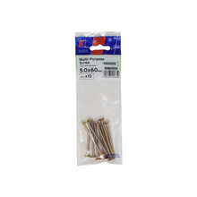 ForgeFix FORFPMS560Y Multi-Purpose Pozi Screw CSK ST ZYP 5.0 x 60mm ForgePack 10