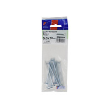 Multi-Purpose Pozi Screw CSK ST ZP 5.0 x 70mm ForgePack 10