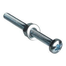 ForgeFix Machine Screw Pozi Compatible Pan Head ZP M4 x 40mm ForgePack 15