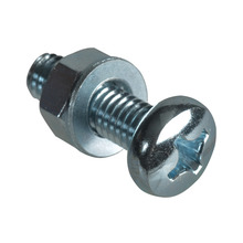 Machine Screw Pozi Compatible Pan Head ZP M6 x 20mm ForgePack 10