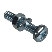 Machine Screw Pozi Compatible Pan Head ZP M6 x 30mm ForgePack 8