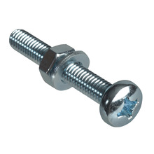 Machine Screw Pozi Compatible Pan Head ZP M6 x 40mm ForgePack 20