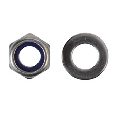 ForgeFix FORFPNYL10SS Nyloc Nuts & Washers A2 Stainless Steel M10 ForgePack 8