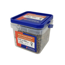 Multi-Purpose Pozi Compatible Screw CSK ST ZYP 5.0 x 100mm Tub 300