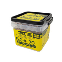 Spectre™ PZ Compatible Wood Screw CSK ZYP 5.0 x 70mm Tub 450