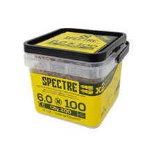 Spectre™ PZ Compatible Wood Screw CSK ZYP 6.0 x 100mm Tub 200