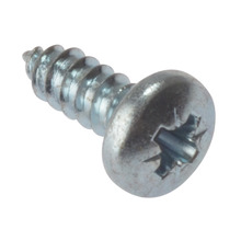 Self-Tapping Screw Pozi Compatible Pan Head ZP 1in x 10 Box 200