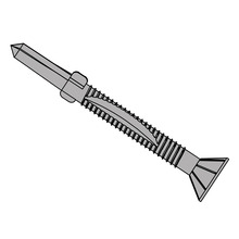 TechFast Timber to Steel CSK/Wing Screw No.5 Tip 5.5 x 50mm Box 100