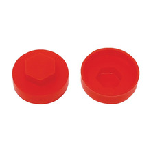 TechFast Cover Cap Poppy Red 16mm (Pack 100)