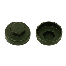 TechFast Cover Cap Olive Green 19mm (Pack 100)