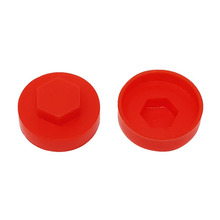 TechFast Cover Cap Poppy Red 19mm (Pack 100)