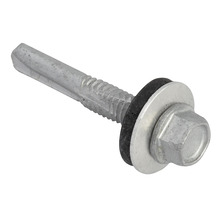 TechFast Hex Head Roofing Screw Self-Drill Heavy Section 5.5 x 35mm Pack 100