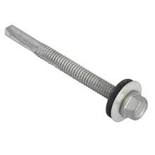 TechFast Hex Head Roofing Screw Self-Drill Heavy Section 5.5 x 60mm Pack 50