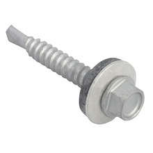 TechFast Hex Head Roofing Screw Self-Drill Light Section 5.5 x 38mm Pack 100