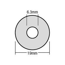 TechFast Bonded EPDM Washer 6.3 x 19mm Box 100