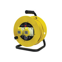 Open Drum Cable Reel 110V 16A 2-Socket 25m (2.5mm Cable)