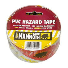 Everbuild Hazard Tape 50 mm x 33 m - Red/White - 488638