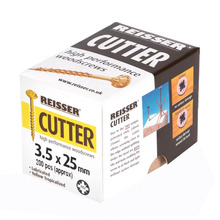 Reisser Cutter Yellow Countersunk Pozi Screws 3.5mm X 25mm (Box Of 200)