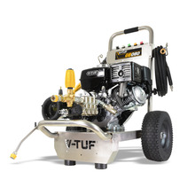 V-TUF GB080 Industrial 9HP Gearbox Driven Honda Petrol Pressure Washer - 2900psi, 200Bar, 15 lpm - Stainless Steel Frame