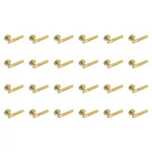 Eclipse 62233x24 Knurled Lever on Rose - Satin Brass - 12 Pairs