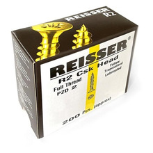 Reisser 9210S220300204 R2 Hinge Ft Yellow 3.0mm x 20mm Countersunk Pozi - Box 200