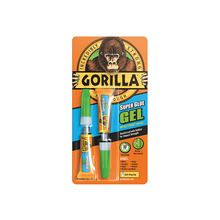 Gorilla Superglue Gel 3g (Twin Pack)