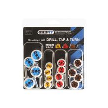 Gripit GRPMULTIPK Plasterboard Fixings Multi Pack,16 Piece, Clam Pack